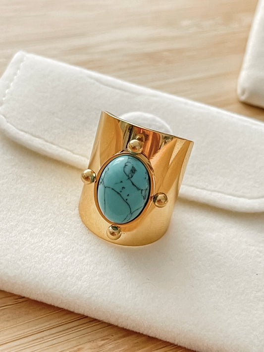 Ayla turquoise ring