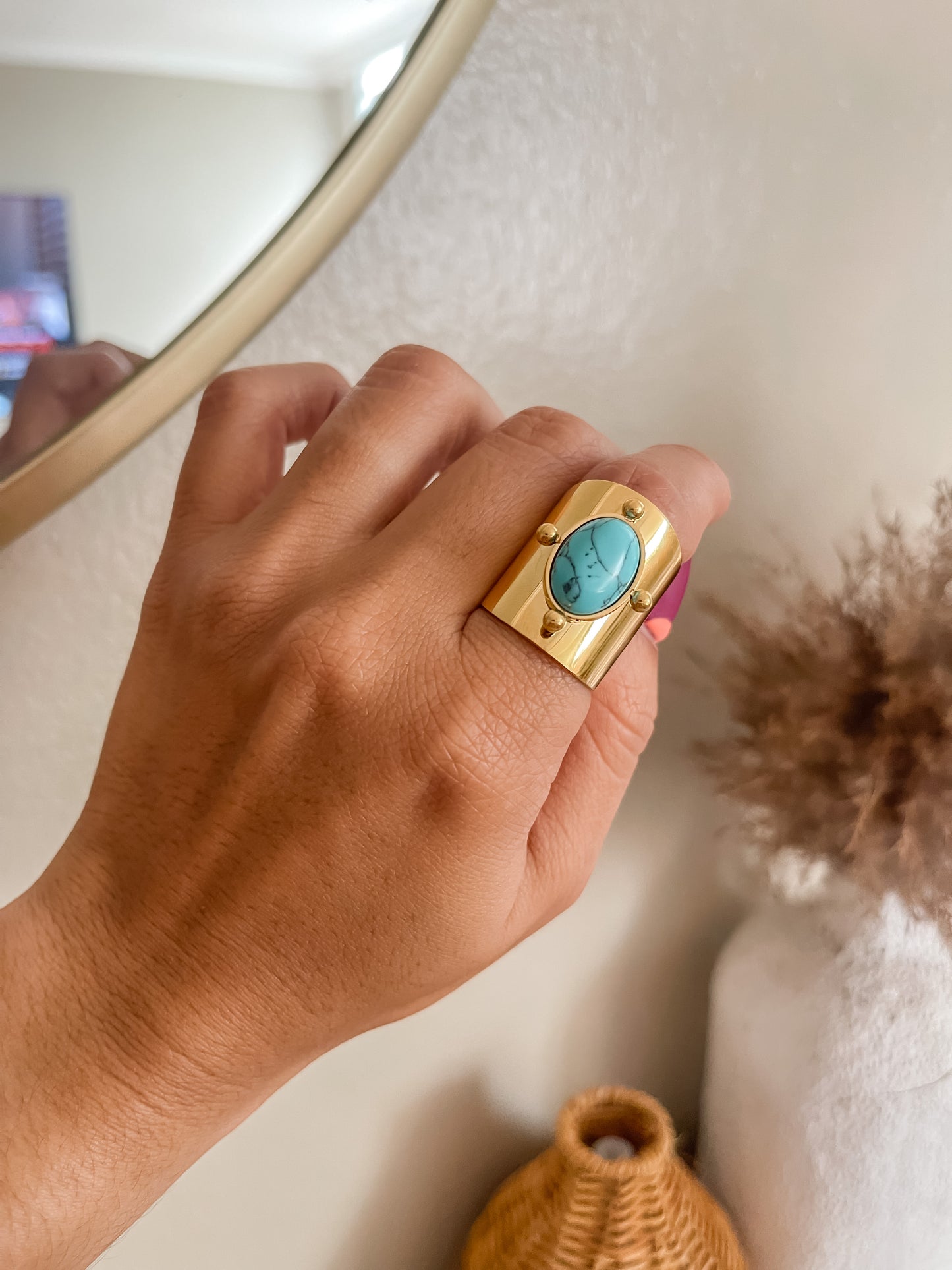 Ayla turquoise ring