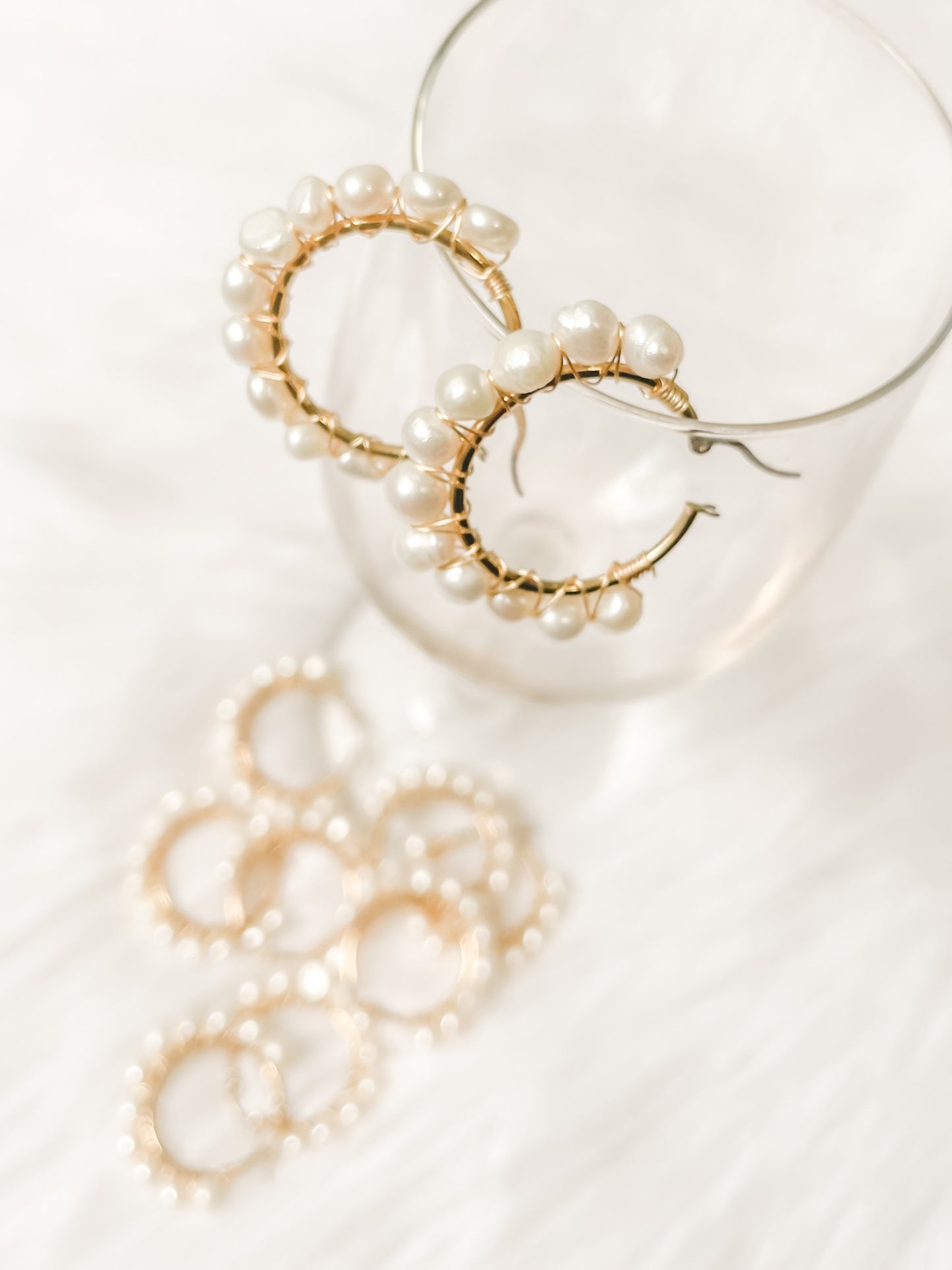 Pearl hoops