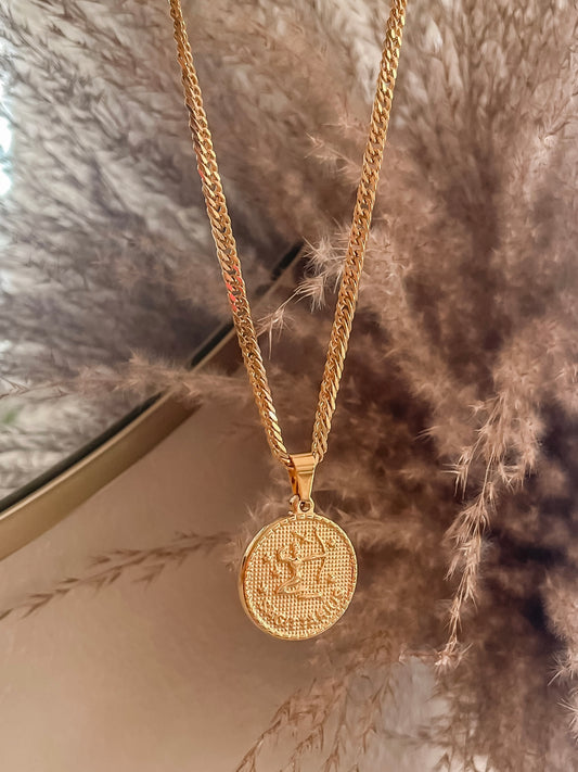 Zodiac Medallion Necklace