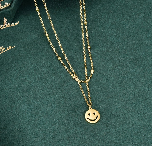 Be happy double necklace