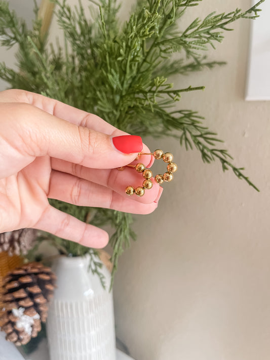 Beaded hoops