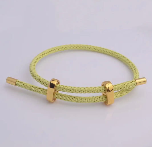 Yellow bracelet